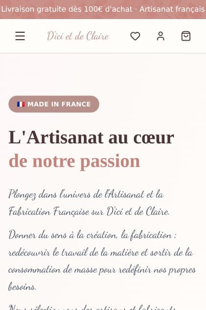 Aperçu mobile de D'ici et de Claire