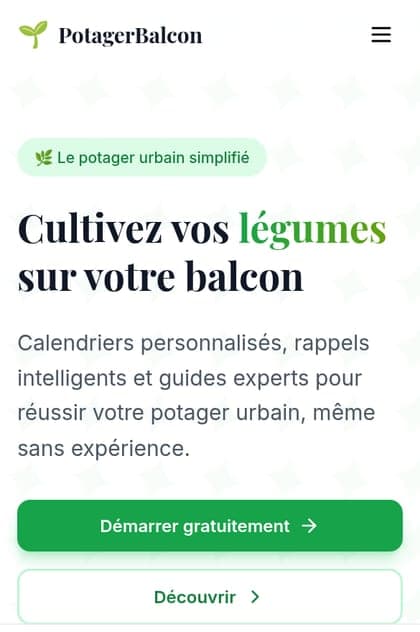 Aperçu mobile de PotagerBalcon